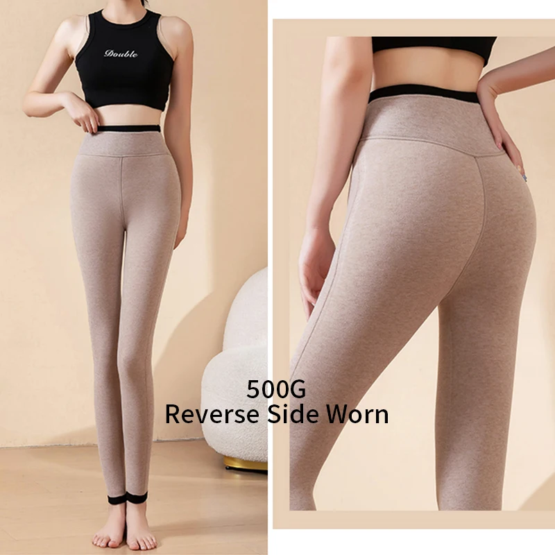 Women's High Waist Skinny Leggings Thicken Warm Butt-Lifting Yoga Leggings Autumn Winter High Stretch Soft Sports Tight Pants