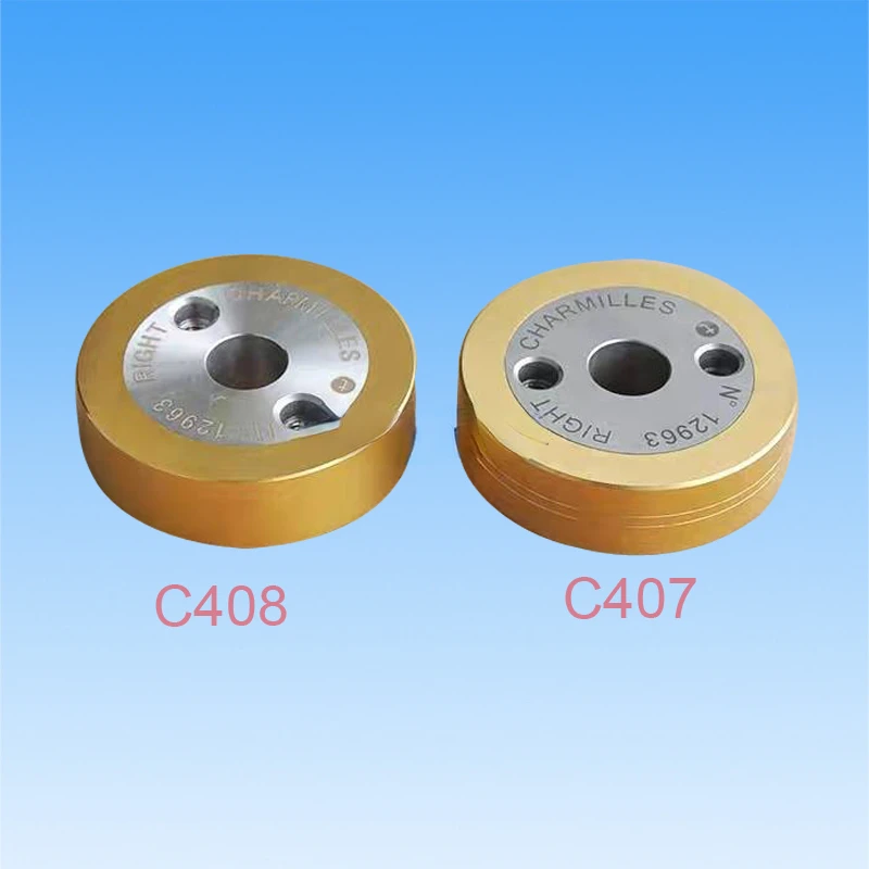 130003359 C407 C408 roller Material: Tungsten Steel  Titanium plated for charmilles edm machine ROBOFIL290/300/310/500/510