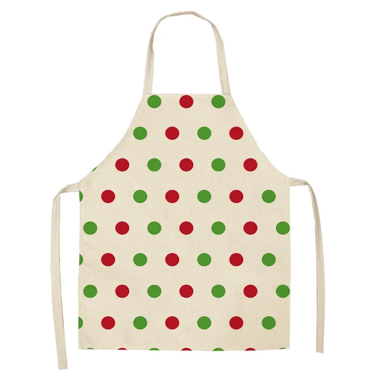 Christmas series elk car cotton linen antifouling apron adult children kitchen housework cleaning  overalls