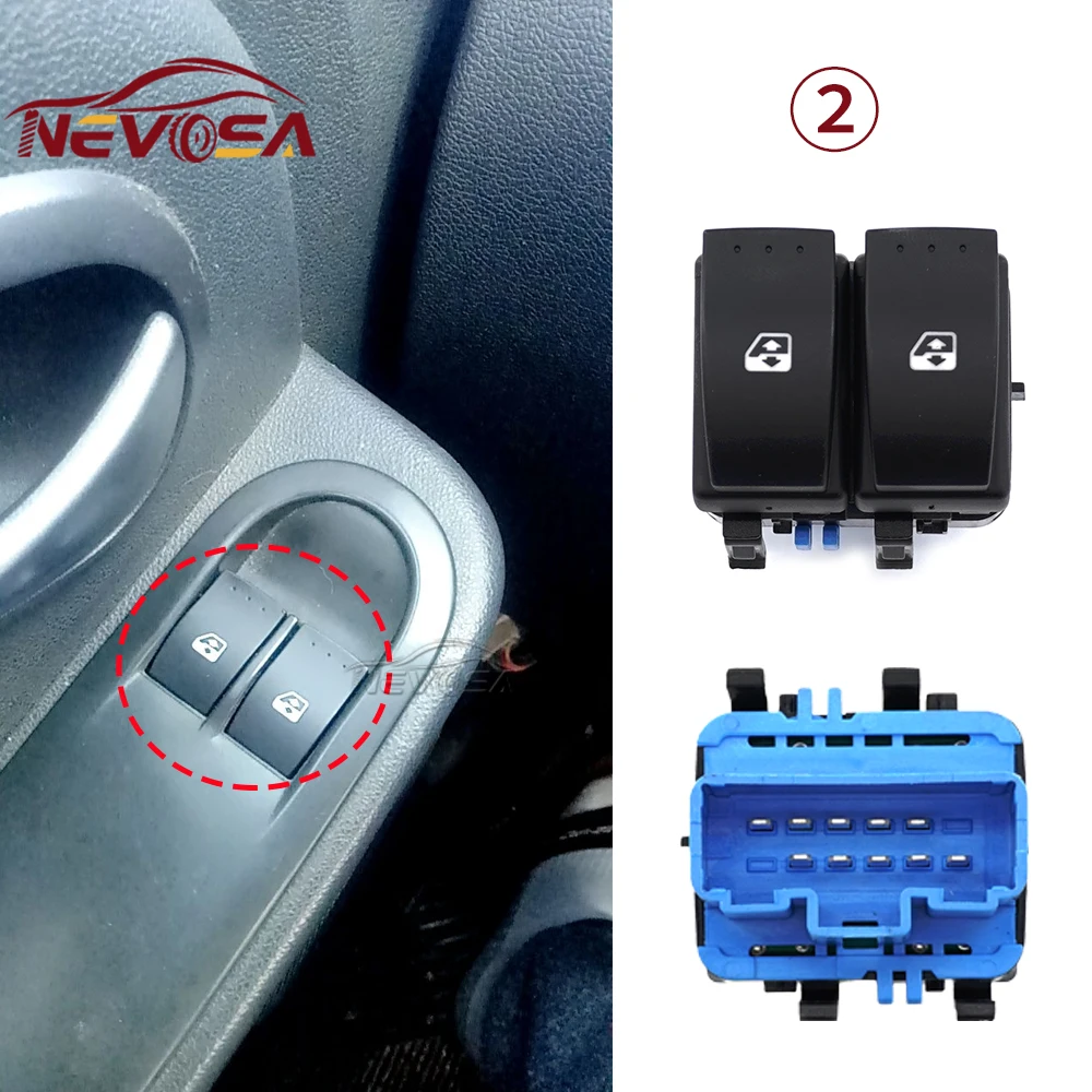10 Pins für Renault Logan Duster Sandero 2010 2011 2012 2013. Elektrischer Fensterheberschalter 8200107772 8200060045 938583 – Detail 5