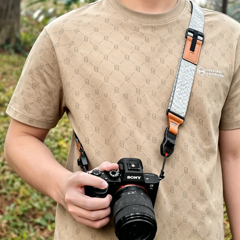Camera Shoulder Strap for Neck Strap Anti Slip Design Suitable for Sony ZVE10 A6400 Fuji XS20 X100VI Canon R50 R10 600D Camera