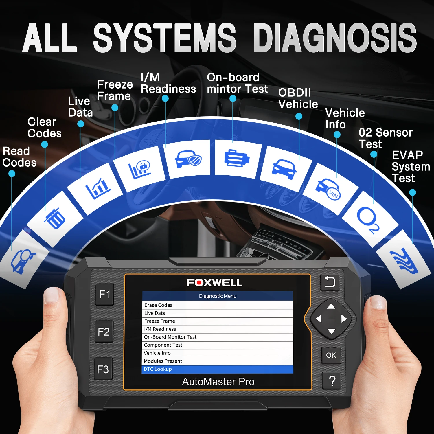 Foxwell NT624 Elite OBD2 Automotive Diagnostic Scanner All System EPB Oil Reset Code Reader Engine Check ODB OBD 2 Car Tool