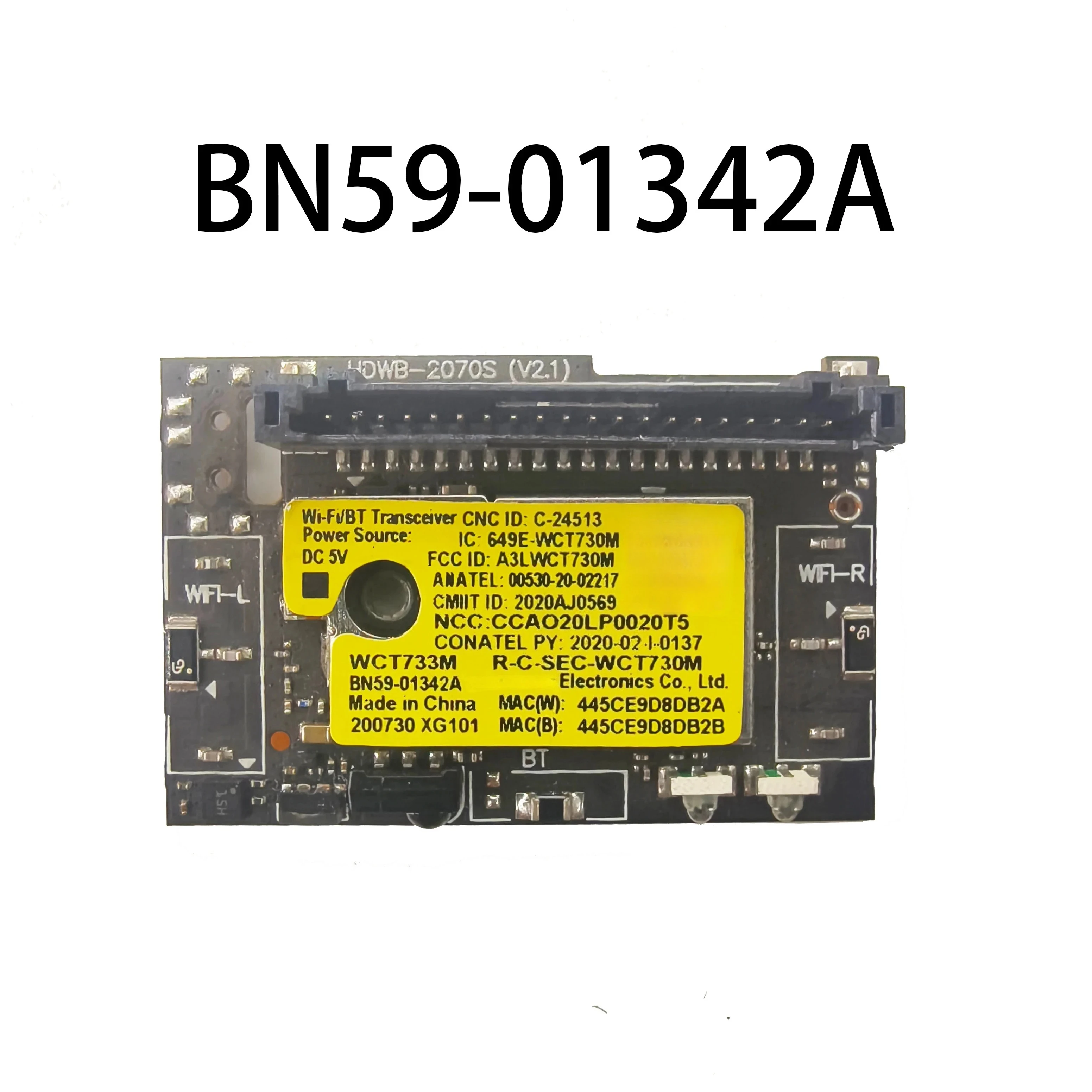 

BN59-01342A WCT730M A3LWCT730M Беспроводной модуль Wi-Fi Bluetooth для UN75TU8000F UN65TU850DF UN55TU850DF UN65TU8000P UN86TU9010F