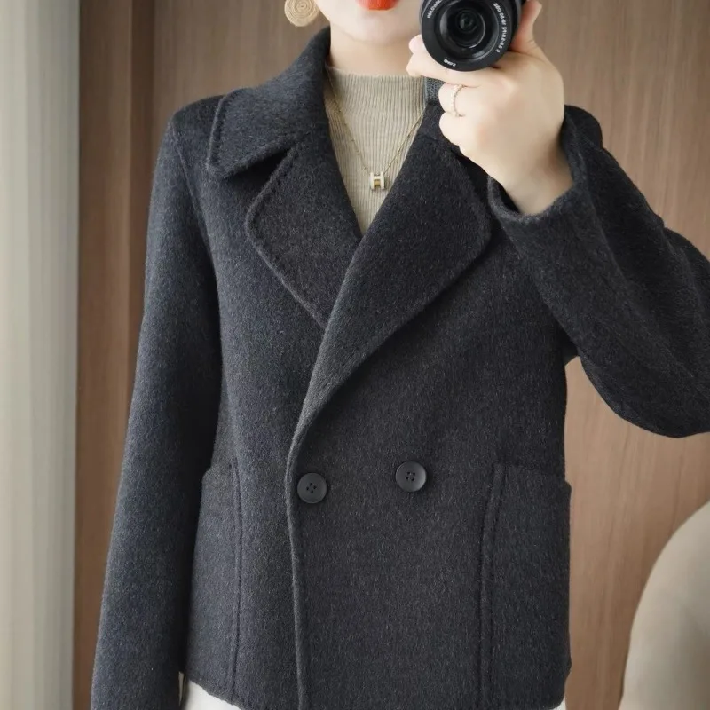Autumn and Winter New 2026 Version Casual Coat Jacket Short Suit Collar Fashion Temperament Mother Coat Women