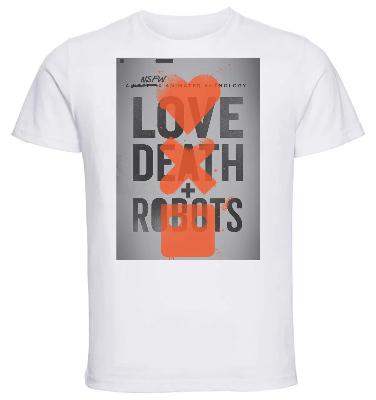 T-shirt Unisex - White - Love Death + Robots Playbill