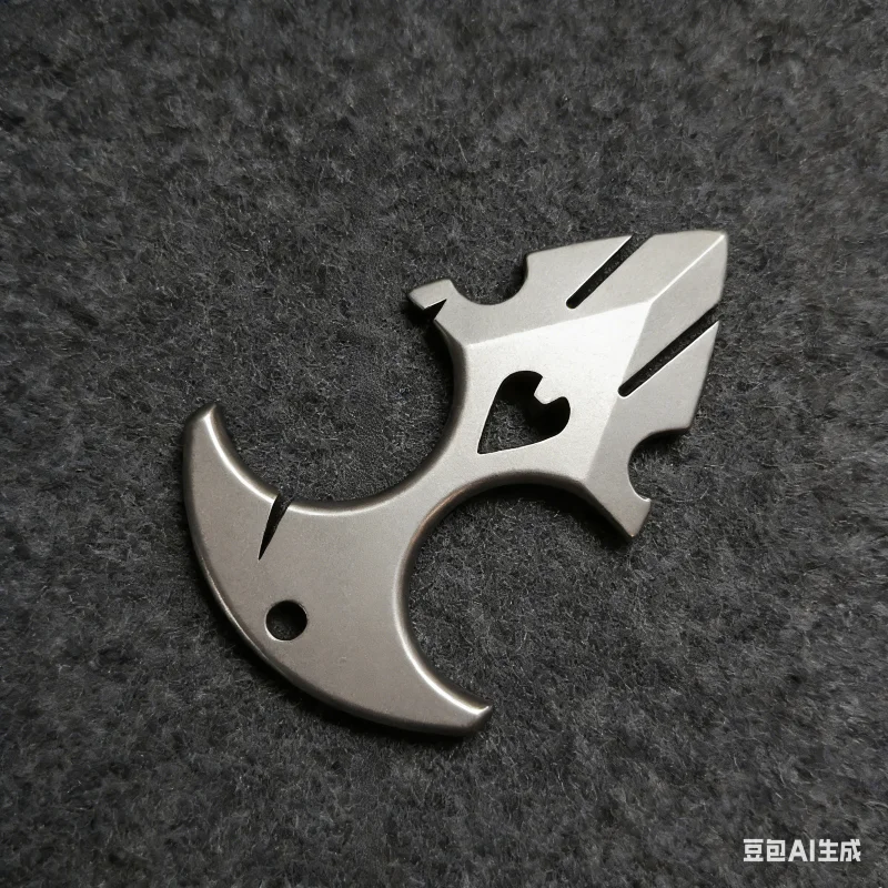 ET Shield Titanium Alloy Multi Functional Necklace Pendant Outdoor Portable EDC Car Emergency Window Breaking Tool