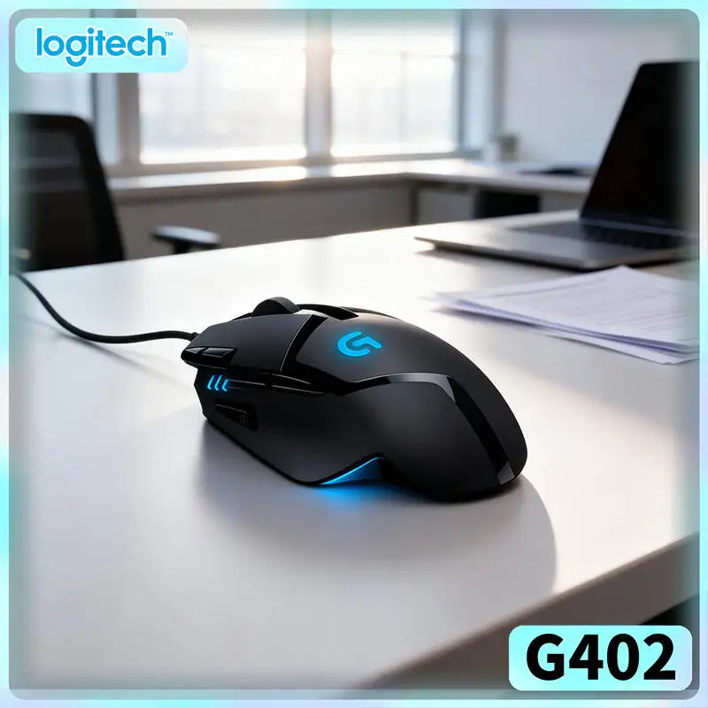 

Logitech G402 Wired Mouse Fusion Engine Tech 8 Custom Buttons 20M Clicks 4 DPI Levels 1ms Report Rate for Gamers