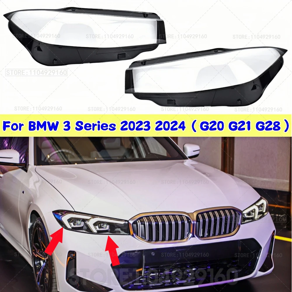 

For BMW 3 Series G20 G21 G28 2023 2024 Car Headlight Cover Cap Headlamp Shade Head Lamp Headlight Lamp Cover Bmw Accessories