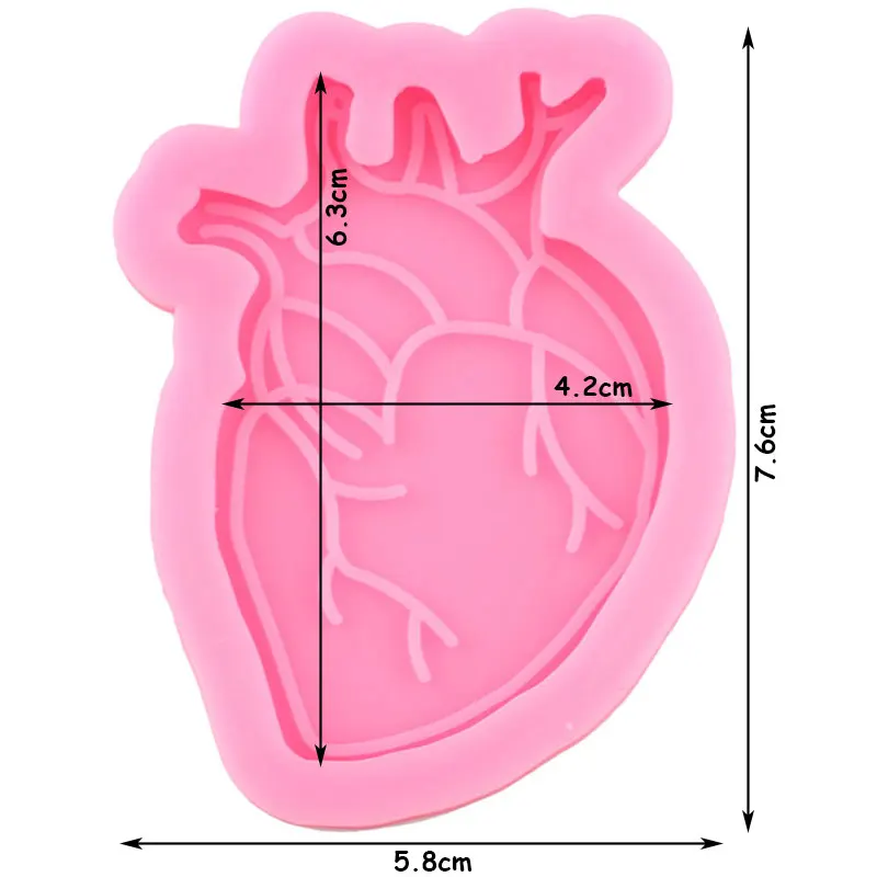 Heart T-Shirt Tooth Badge Reel Silicone Mold Doctor Theme Stethoscope Phone Grip Resin Epoxy Mold Keychain Pendant Jewelry Mould