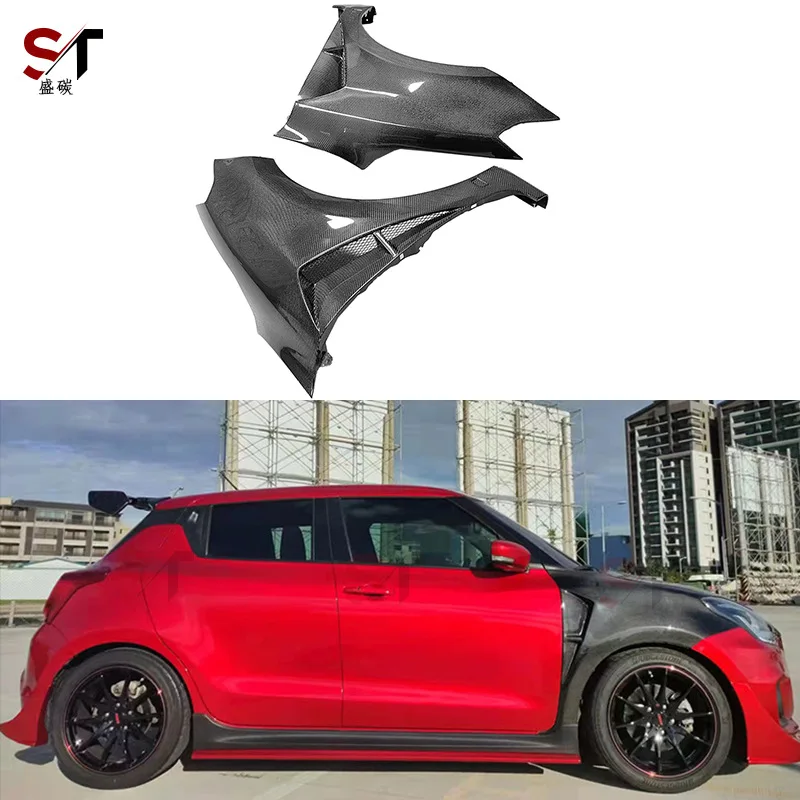 

Подходит для Suzuki Swift, крыло из углеродного волокна Swift ZC33S, боковое крыло с объемным звуком, модернизированное крыло