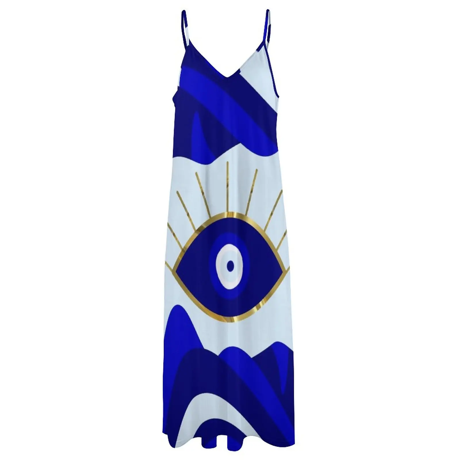 Lava All see Blue Evil Eye abito senza maniche per donna abiti estivi estivi per donna abiti per donna 2023