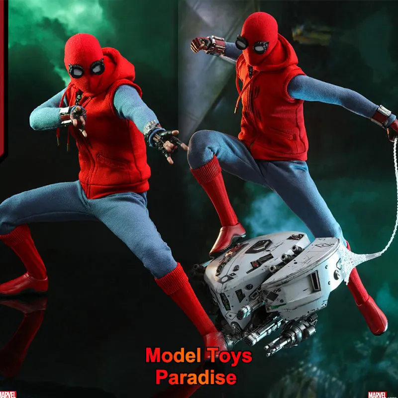 HOTTOYS HT MMS552 1/6 تحصيل اللعب الأحمر الأزرق معركة البدلة الرجل العنكبوت 2.0 بطل السوبر مجموعة كاملة 12 ''عمل نموذج لجسم الهدايا #1