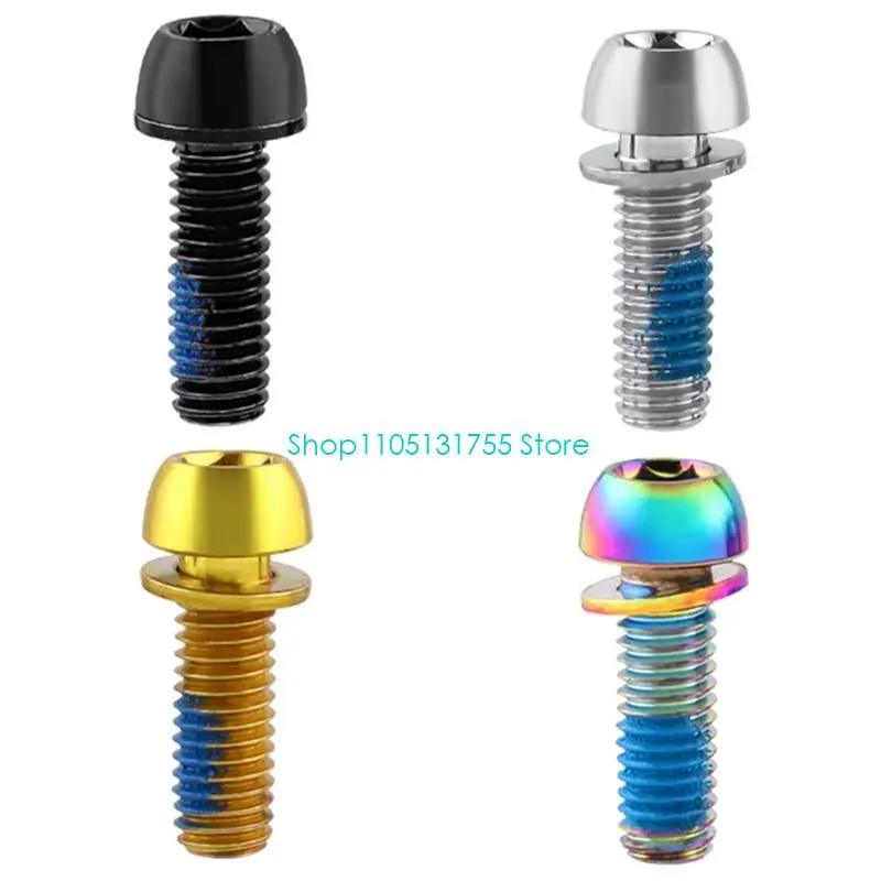 

K0EF 12Pcs Bicycles Crank Arm Fixing Bolt Road Bike Stem Risers Screw Replacement Bicycles Handlebars Screws Enduring