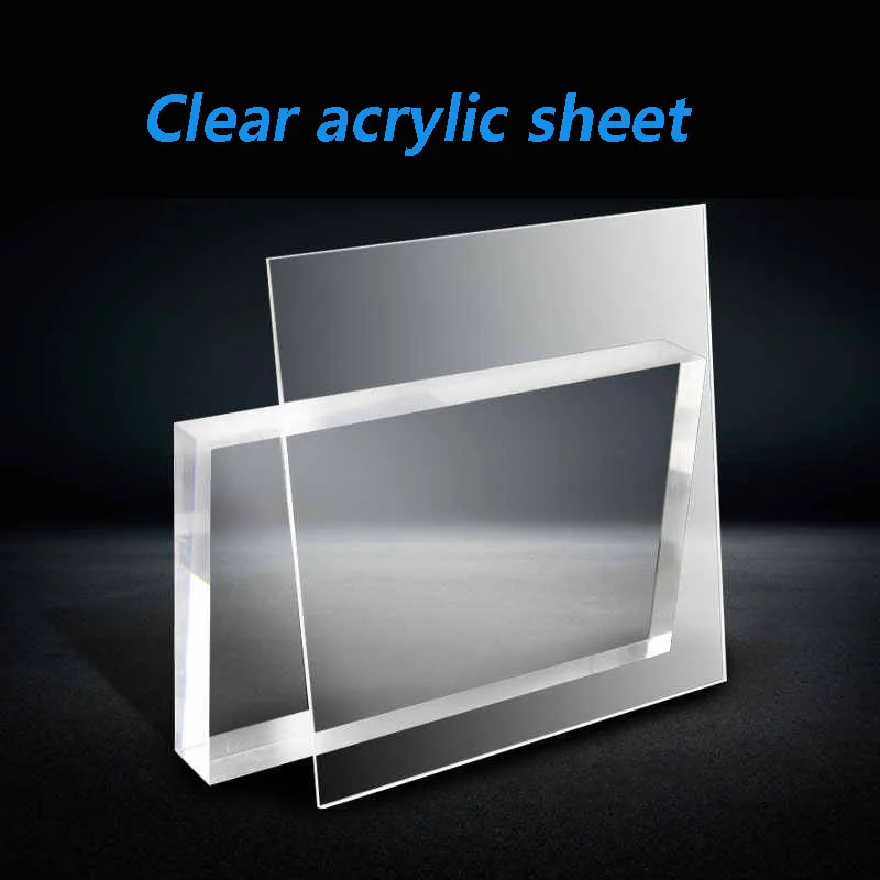 

Transparent Plastic Sheet 200x200mm Clear Board Rrganic Glass Polymethyl Methacrylate 1mm~10mm Thickness 200x300mm