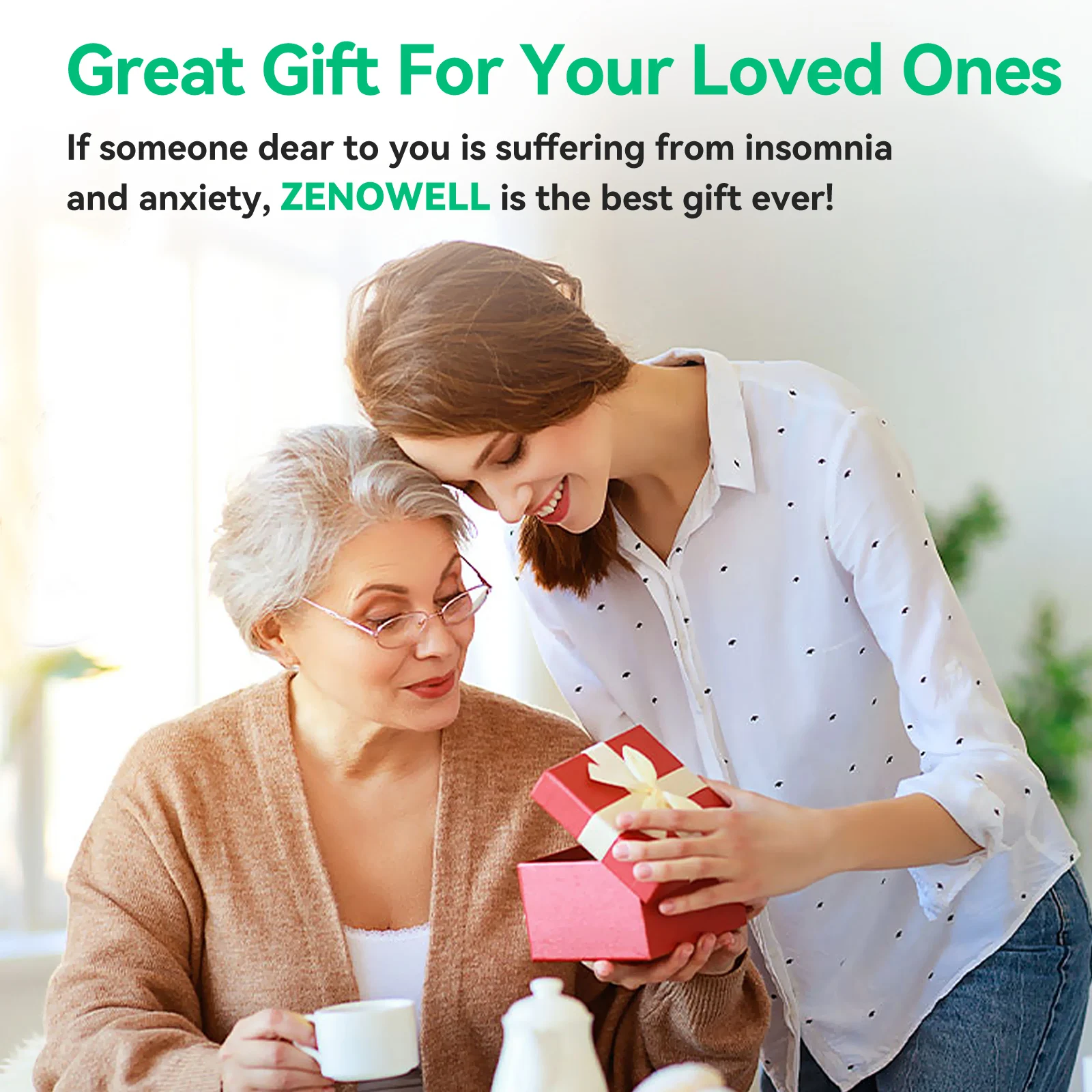 제노웰 귀형수신경 자극기 |   수면 보조 기기, 특허받은 베이지 신경 웨어러블 기기로 더 나은 수면을 위한 진정 효과