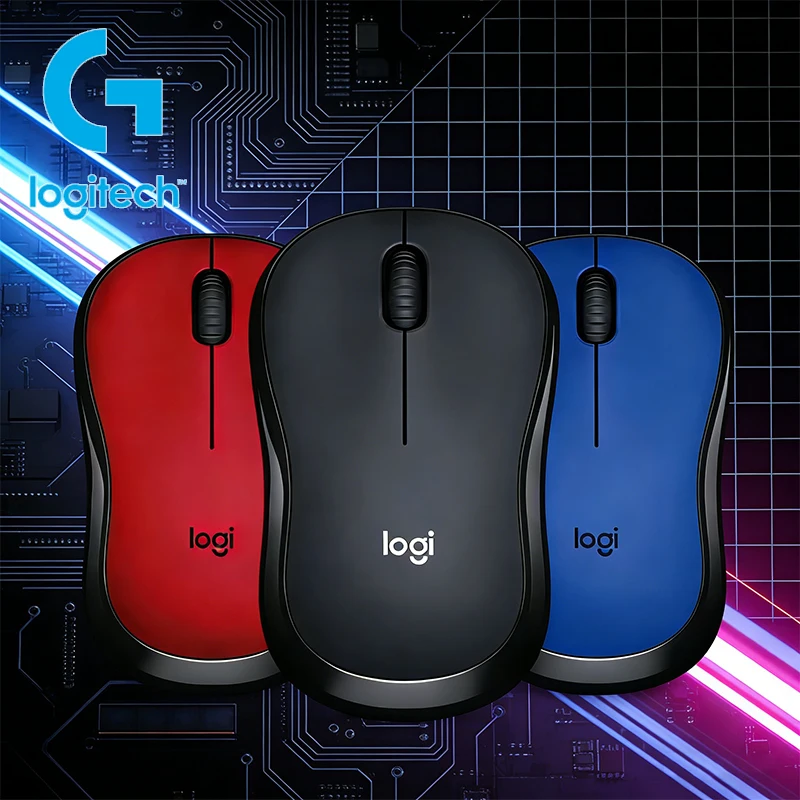 

Logitech M220 Wireless Silent Mouse, 2.4GHz HD Optical Ergonomic Design, compatible with Mac OS/Windows 10/8/7 desktops and lapt
