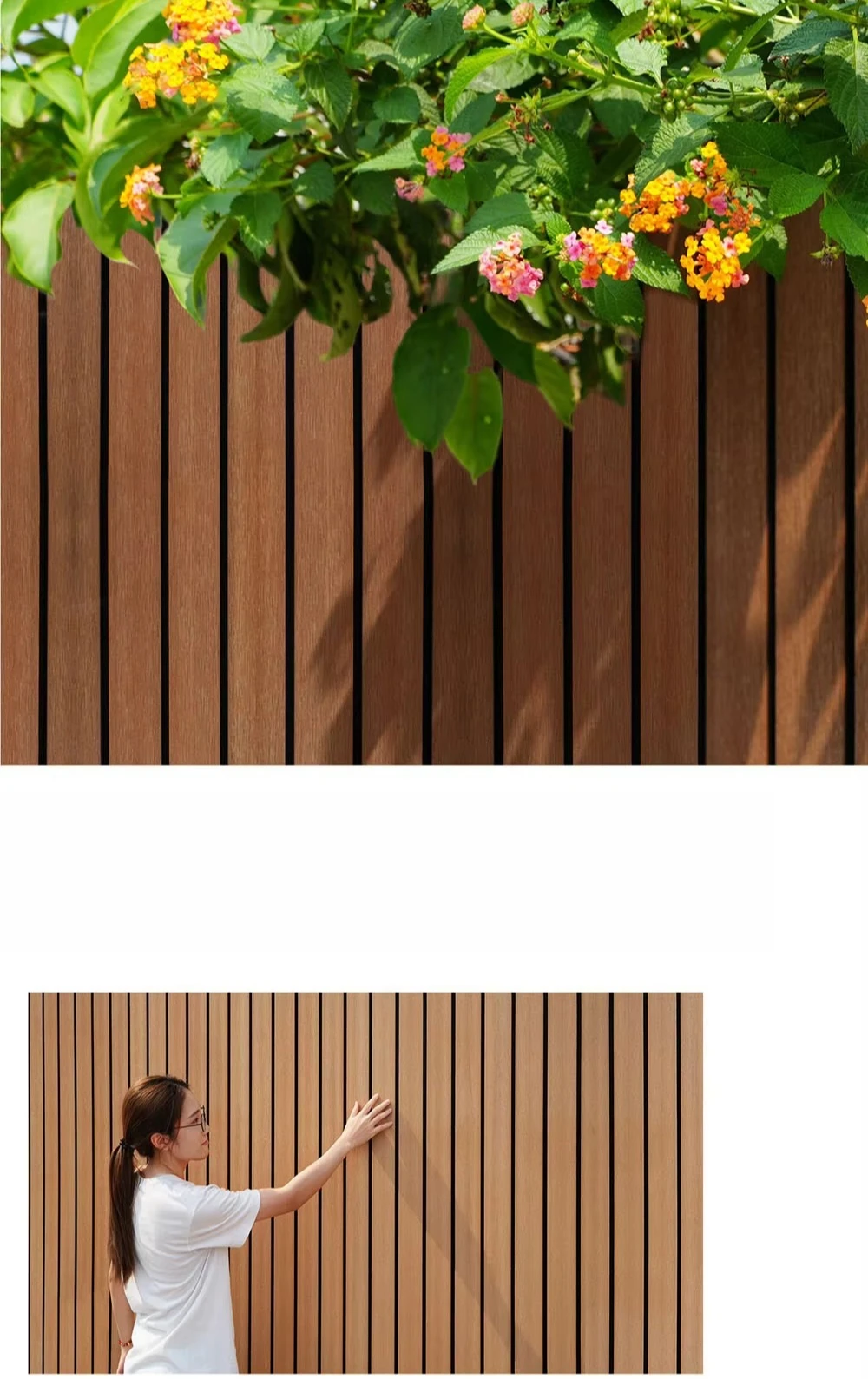 Moisture-proof advanced ASA co-extruded exterior light wood-plastic wallboard (suitable for outdoor)