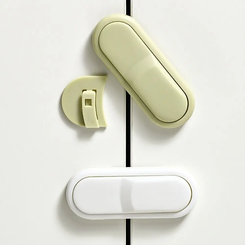 

5PCS ABS Child Safety Lock Protection Housing Safety Cabinet Door Freezer Baby Anti-Pinch Cupboard Closing Buckle Refrigerator