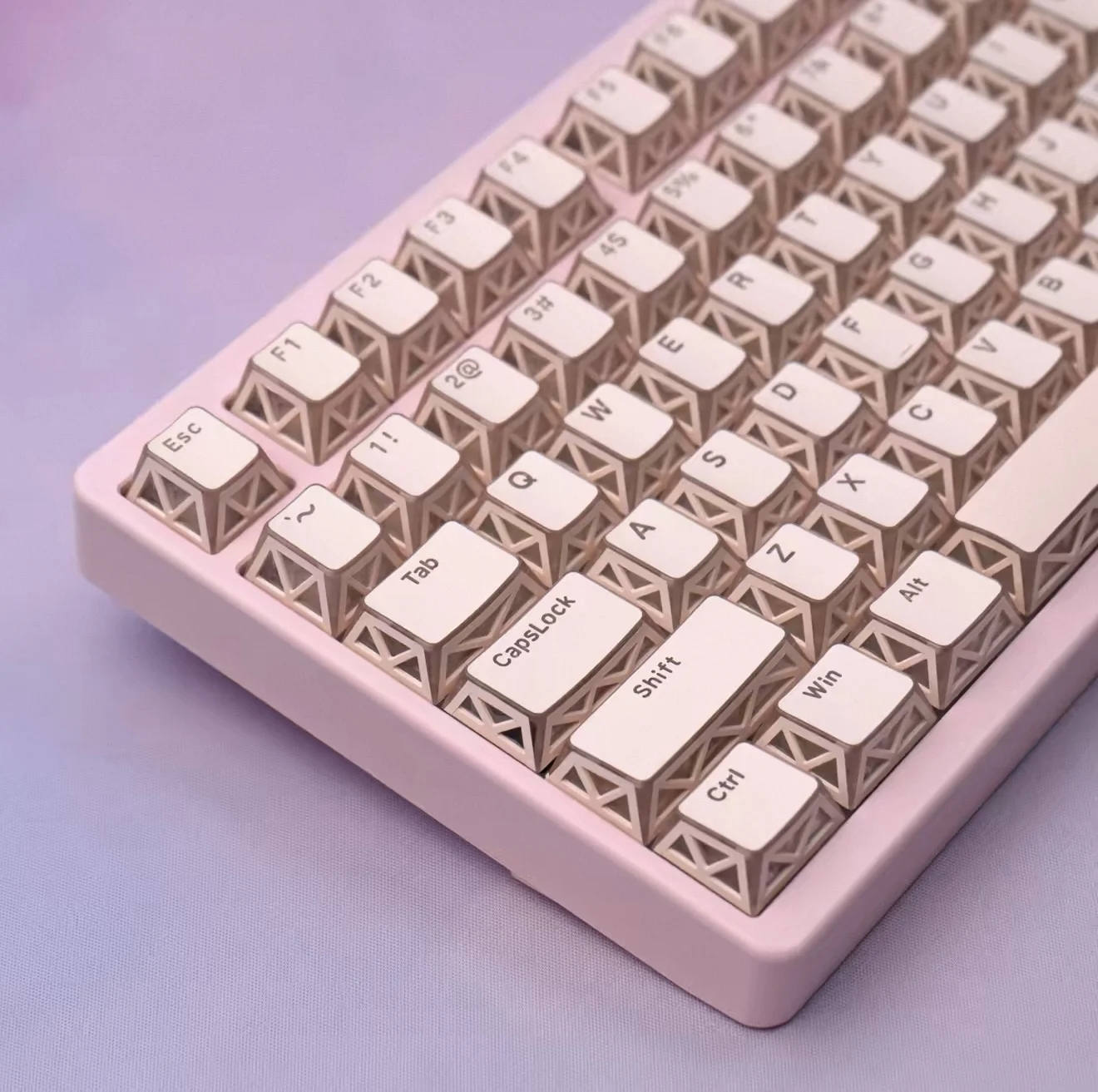 Light Prism Keycaps, 130 Keys, High Transparency, High Compatibility.