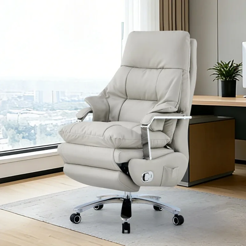 Recumbable light luxury office chair, comfortable and sedentary home, chair
