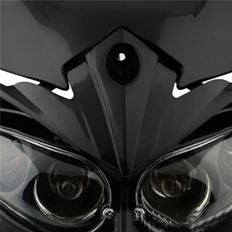 Off Road Motorcycle Racing Headlight Dual Head Lamp Fairing Light Universal 12V For Dirt Bike ATV Motorbike Headlight Lamp