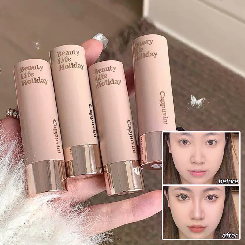 คอนซีลเลอร์เนื้อแมทท์แบบแท่ง ช่วยปกปิดริ้วรอย ติดทนนาน สร้างมิติ 3 มิติ ใช้ได้กับจมูก กันน้ำ ไฮไลท์หน้า ช่วยให้ผิวสว่างขึ้น แต่งหน้าคอนทัวร์