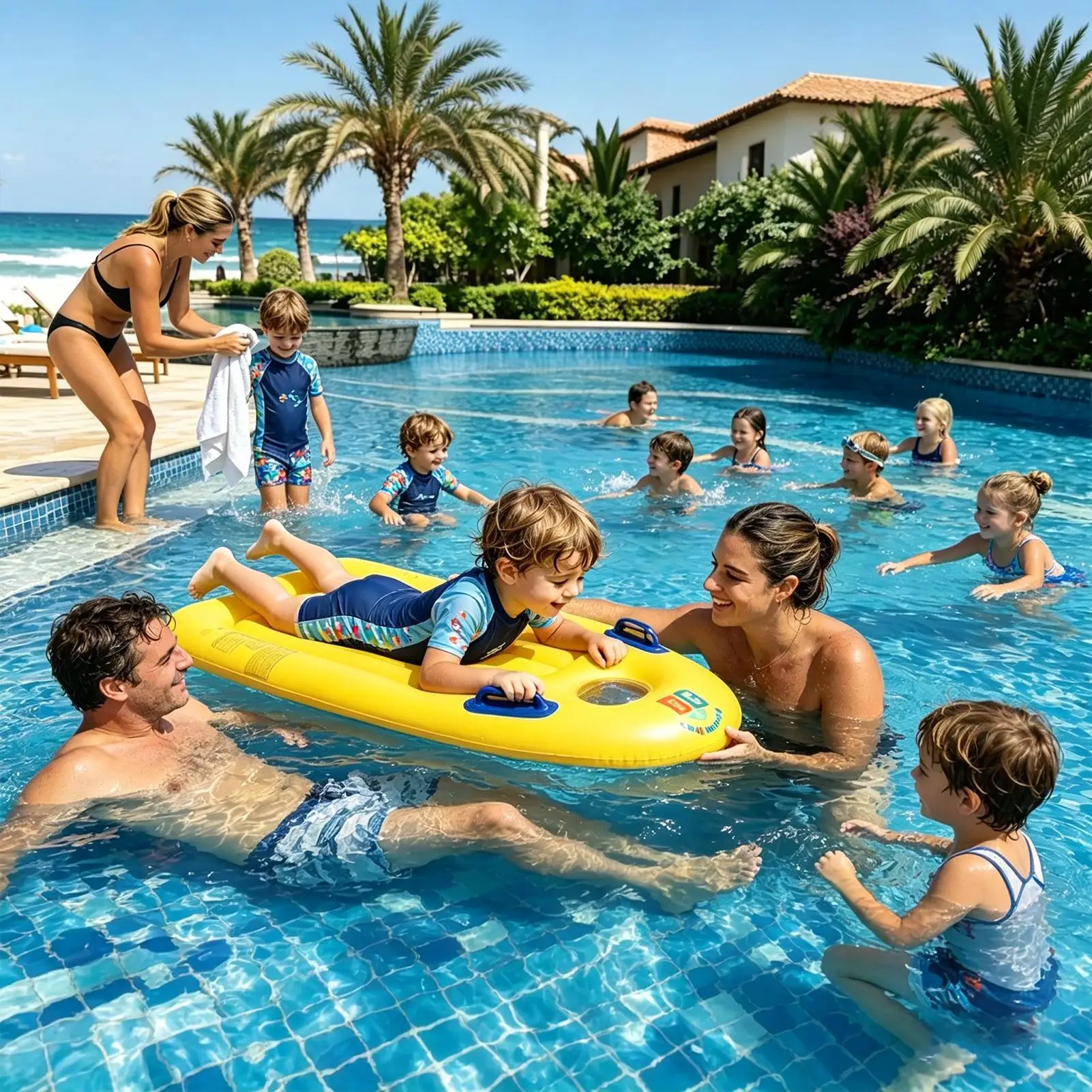 

Inflatable Surf Board For Kids Pool Floats With Handles Inflatable Surfing Board For Kids Children Boys Beach Pool Lake Water