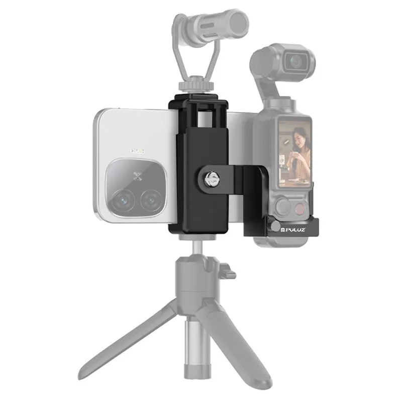 

DJJ OSMO Pocket 3 Phone Mount Holder with 1/4 Threaded Hole and Cold Shoe Expansion Frame for Light mic Compatible with Pocket 3
