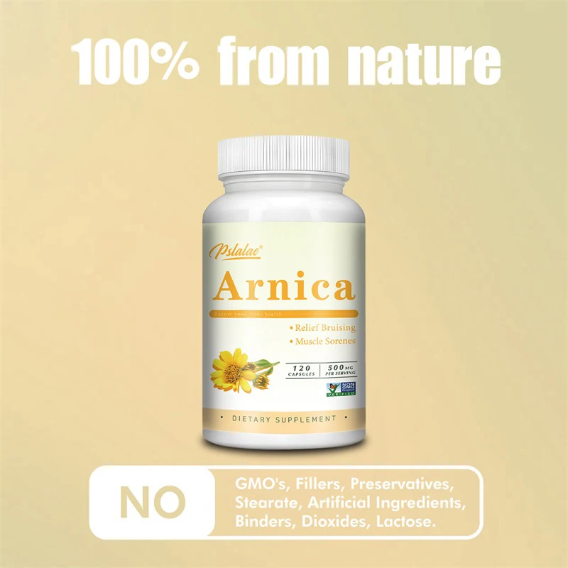 Капсулы Arnica — эффективно снимает синяки и отеки, уменьшает боль в мышцах и жесткость.