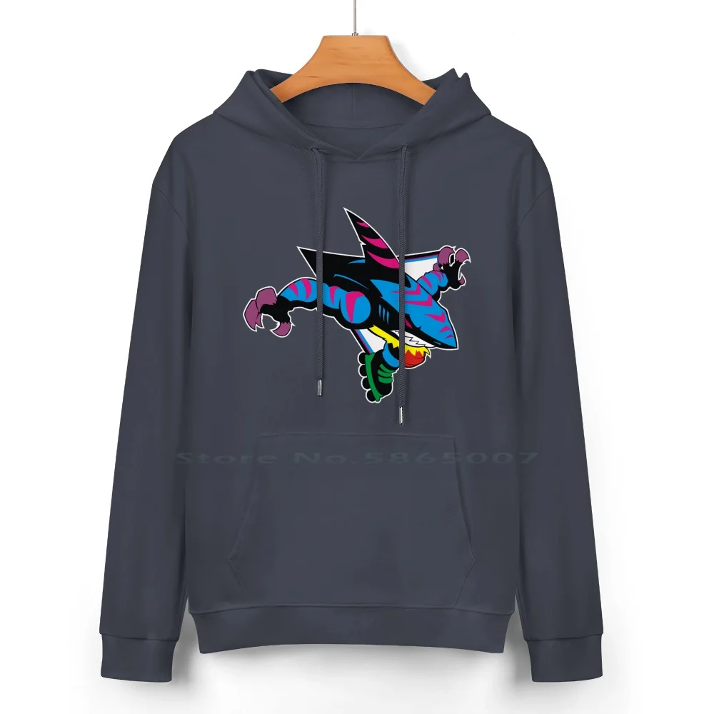 San Jose Street Sharks Cotton Hoodie Sweater 24 Colors San Jose Cartoon Street Sharks Gamers Movie 100% Cotton Hooded