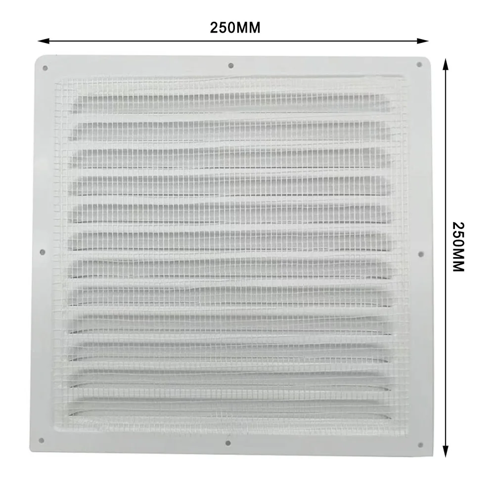 Rejilla de ventilación de aluminio, cubierta de rejilla de pared blanca, conducto de calefacción y refrigeración, placa de ventilación, cubierta de