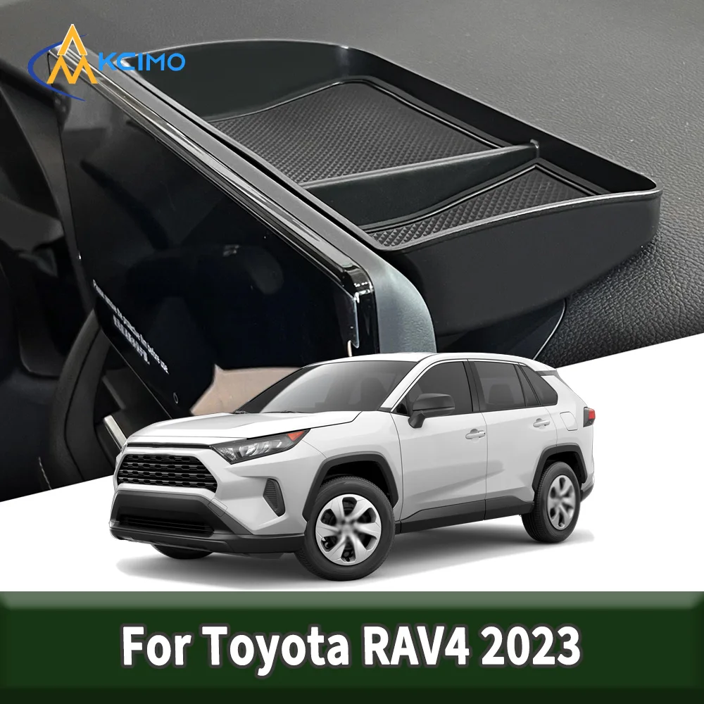 

Left Rudder Dashboard Hidden Storage Box for Toyota RAV4 2023 Center Console Tray Behind Screen Tidying Durable Interior Parts