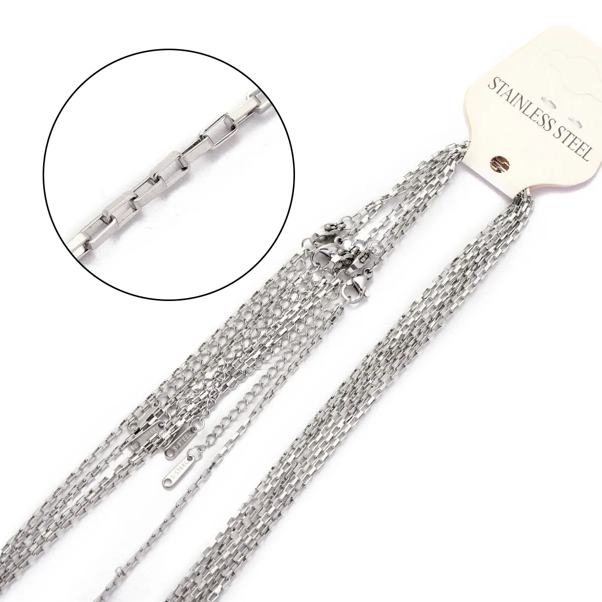 5pcs/Lot 45cm Butterfly Colorful Enamel Stainless Steel Link Chain Necklace Women Paperclip DIY Charm Pendant Jewelry Making