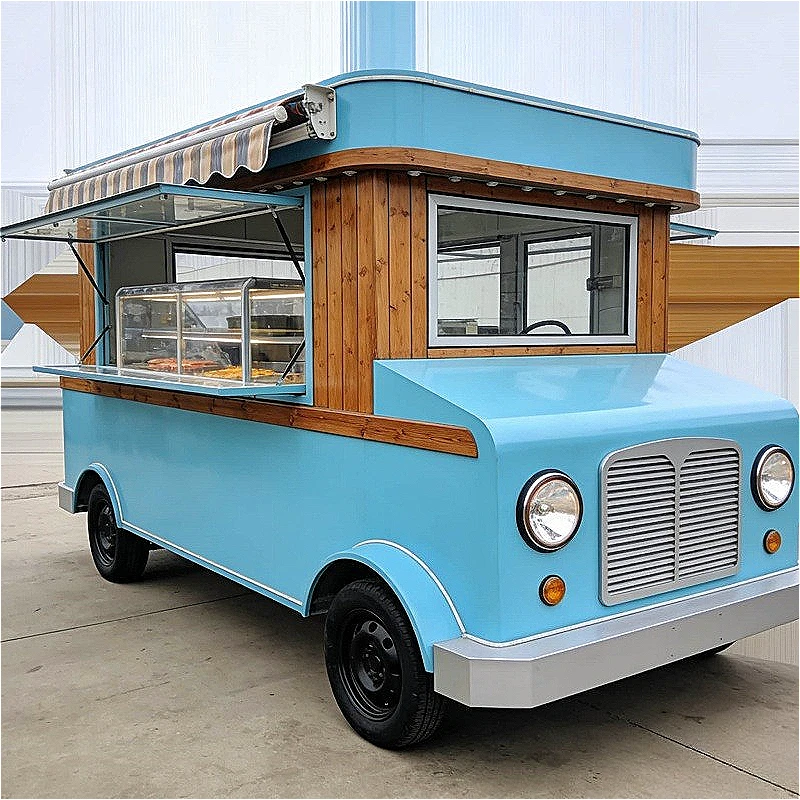 Concession Trailer Food Truck Stainless Steel Commercial Kitchen For Fried Chicken Seafood Sales Service Business Customized