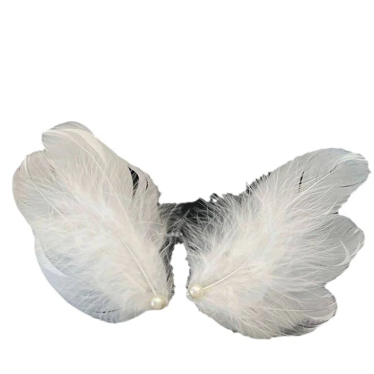 Comic Show Hair Clip for Girls Cosplay Hair Pin Angel Feather Wing Hairclip Lolita-Costume Props Headdress Cute Headwear