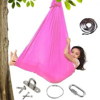Swing For Kids Indoor Swing Chairs For Kids With 360 Swivel Hanger Comfortable And Durable Children's Indoor Adjustable Hammock
