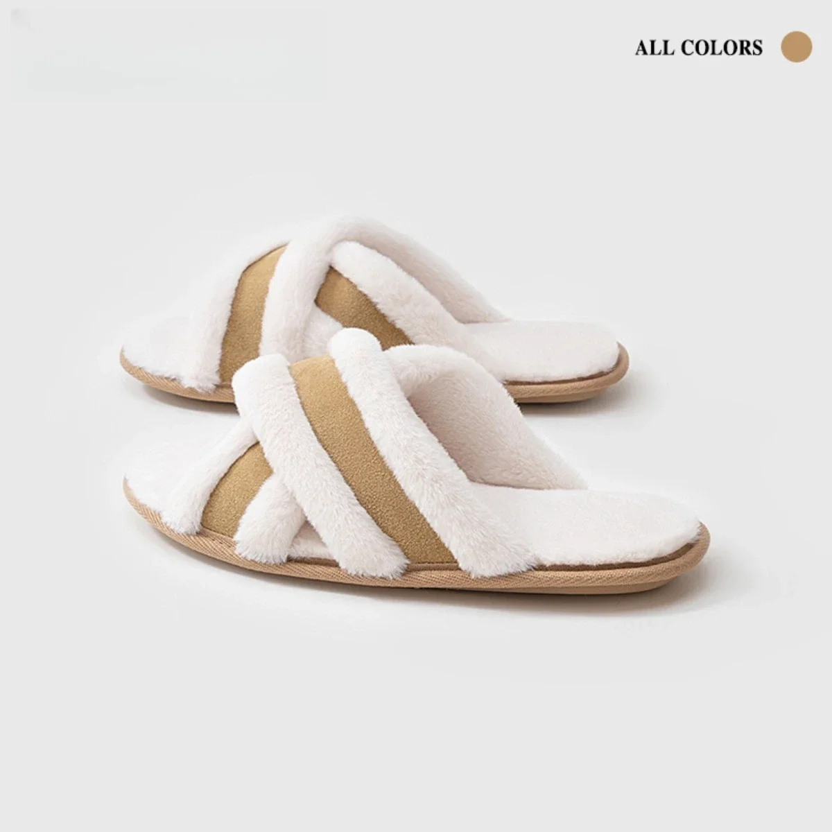 

Cotton Slippers Women's New Winter Velvet Soft Bottom Warm Outer Wear Non-slip Women's Fluffy Slippers