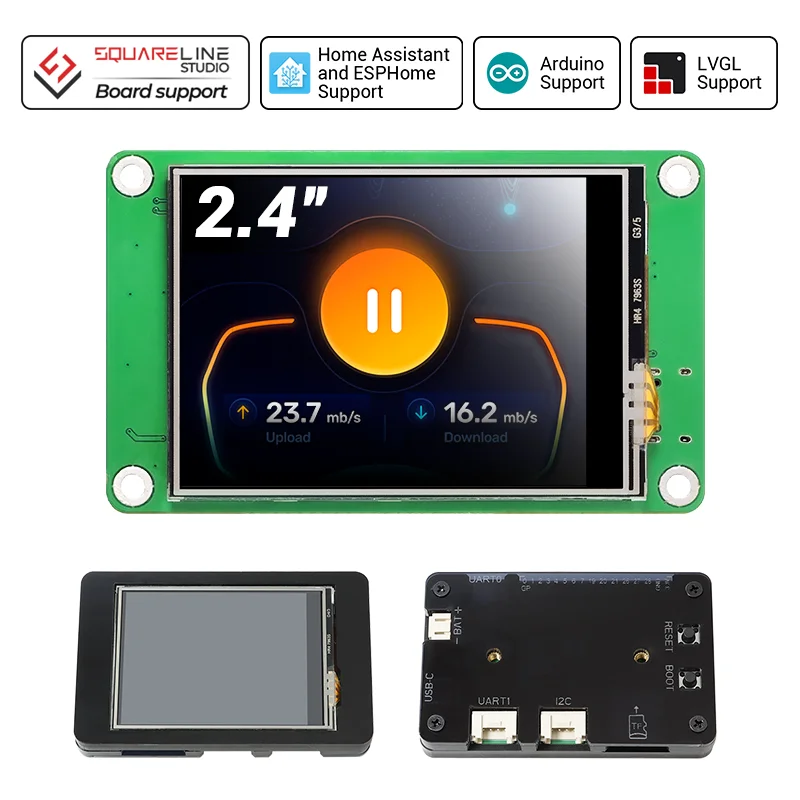 

Elecrow CrowPanel Pico 2.4 inch Display TFT LCD HMI Module Touchscreen with RP2040 Support LVGL/C/C++/MicroPython