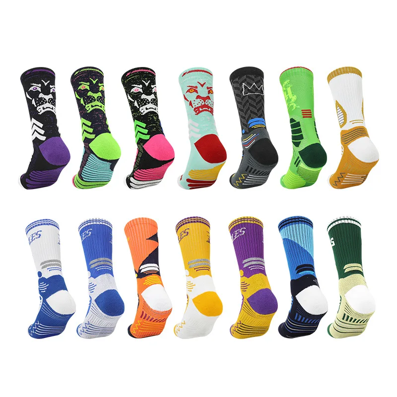 Non-slip Practice Men Women Basketball Socks Professional Sports Socks Male Thickening Football Sock Cycling Sock Running Sock