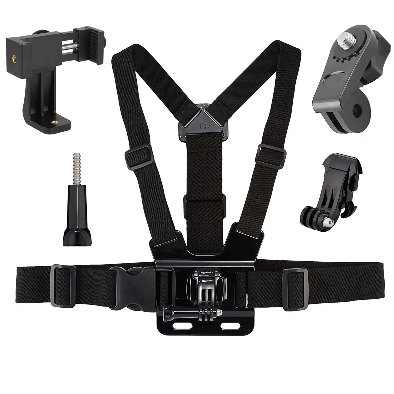 Supporto per imbracatura toracica supporto per cintura con cinturino regolabile, telefoni cellulari con Action Camera