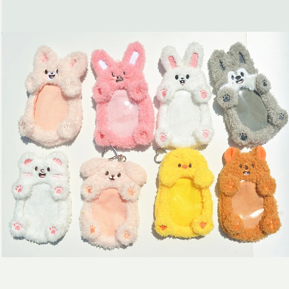 

New Styles SKZOO Plush Card Holder Idol Peripherals Support Stick Lampshade Korean Star ID Photo Card Holder