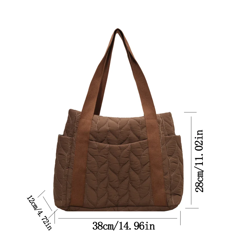 Minimalist Women's Shoulder Bags Large Capacity Multiple Pocket Tote Bag Daily Commuting Handbag For Women - view 3