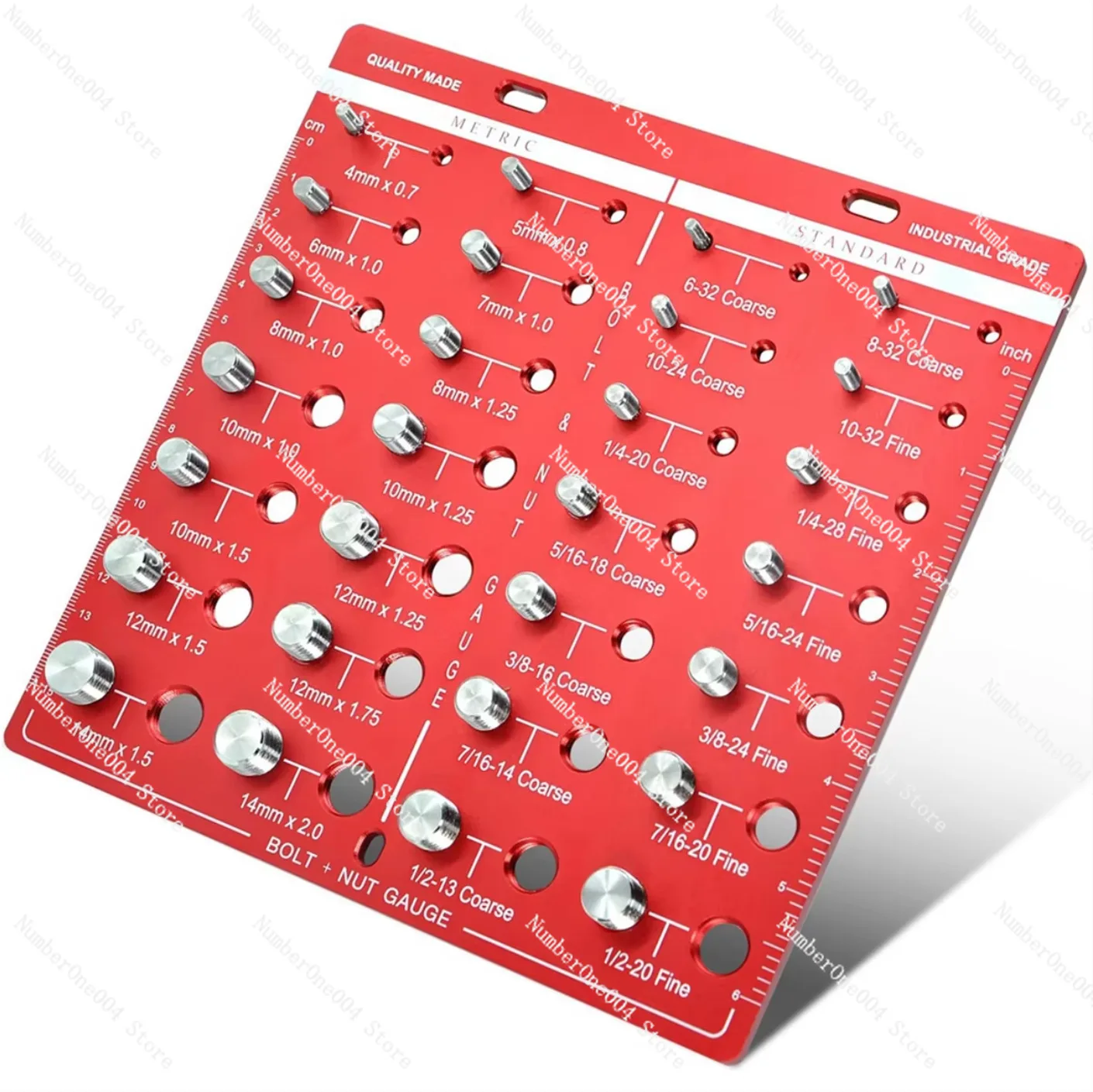 28 Thread Bolt Gauge Nut Thread Checker Metric and Inch Screw Measuring Gauge Inspection Tool