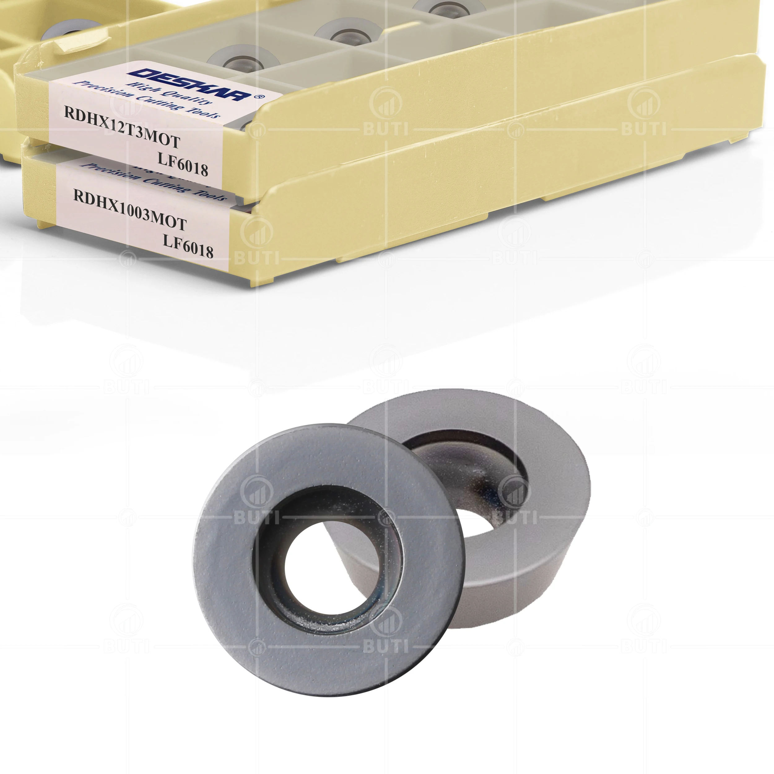 Imagem -03 - Deskar 100 Original Rdhx12t3mot Rdhx1003mot Lf6018 Fresagem Carbide Inserir Ferramenta Torno Cortador de Corte para Aço Inoxidável