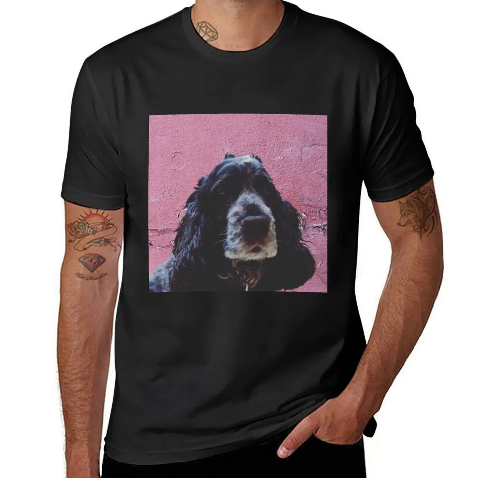 sprocker spaniel is a very good natured dog T-Shirt tops kawaii clothes new edition mens plain t shirts