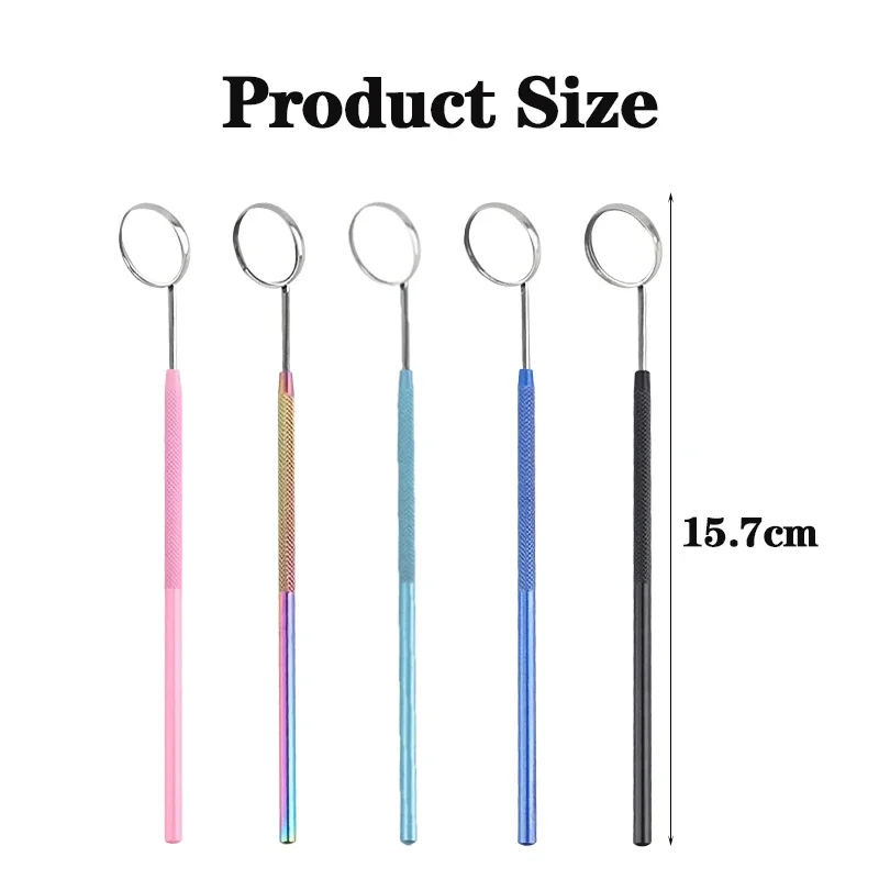 5pcs Dental Mouth Mirror Reflector Odontoscope Multifunction Checking Oral Dentist Instrument Tool