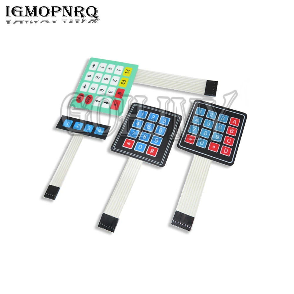 1PCS 4 12 16 20 Key 4*4 Membrane Switch Keypad 1x4 3x4 4x4 4*5 Matrix Array Matrix keyboard for arduino smart car NEW
