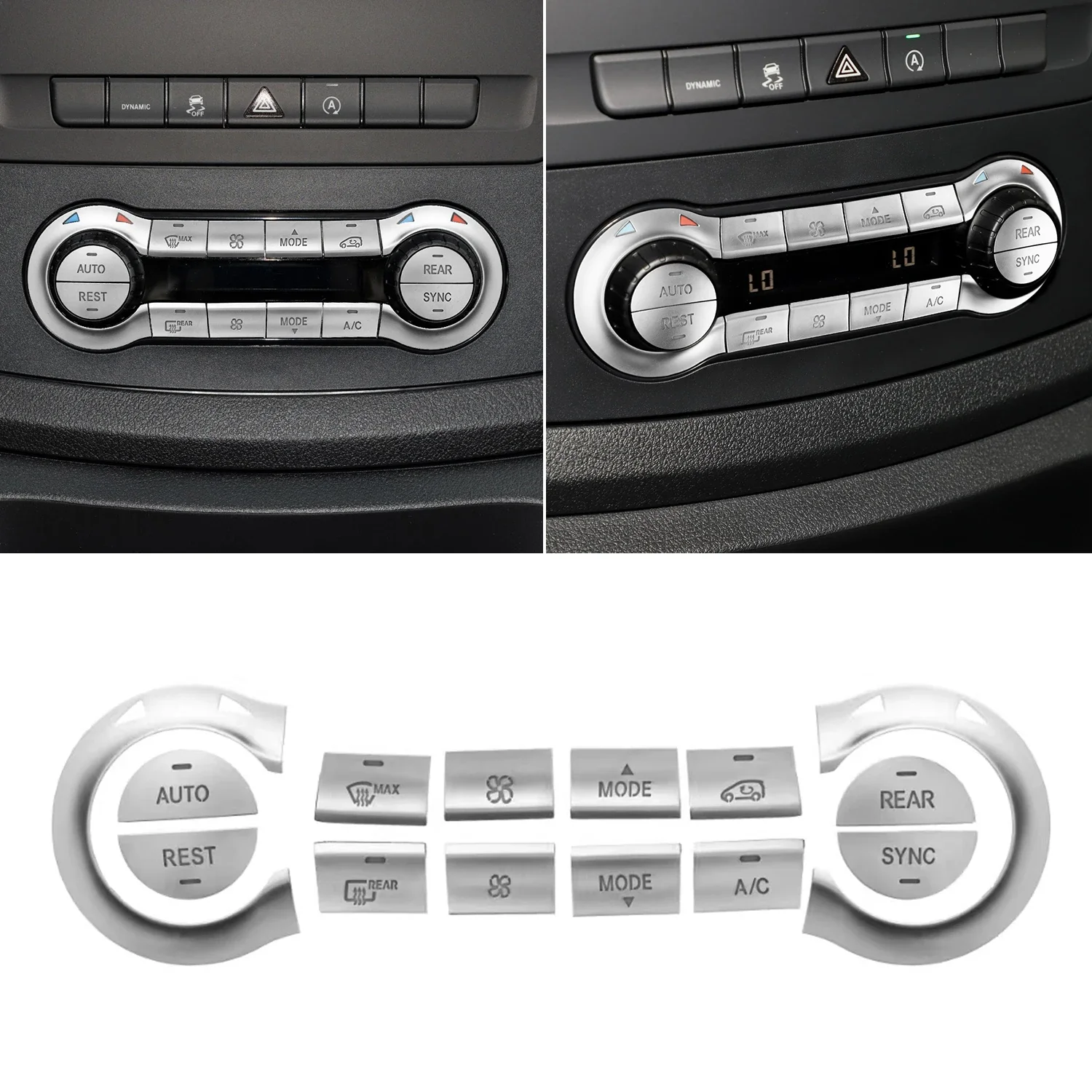 

Suitable for Mercedes Benz Vito Metris W447 W448 V260 2016-2023 air conditioning temperature button patch decorative sticker