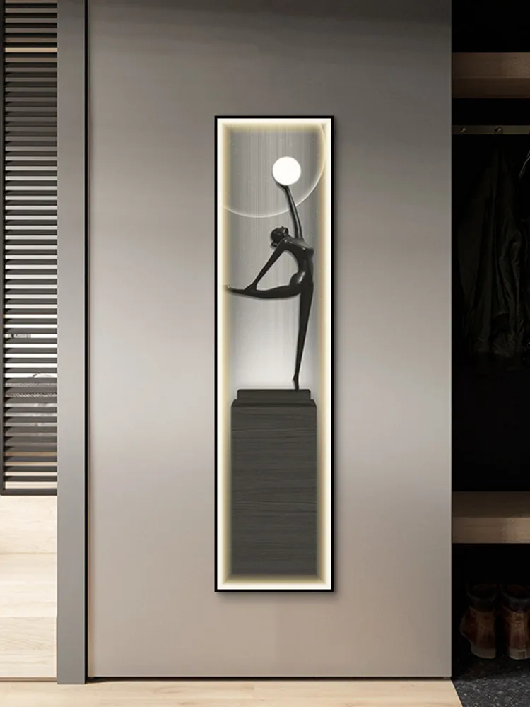 

Modern Abstract Wall Lamp Entrance Decoration Painting LED Atmosphere Mural Lamp Corridor Staircase Luminous Hanging Painting