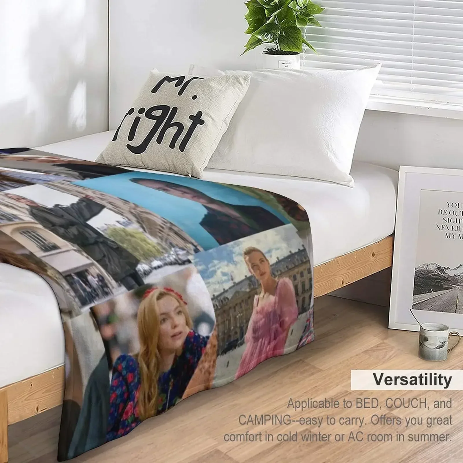villanelle Throw Blanket Beautifuls for sofa funny gift Moving Vintage Furrys Blankets 5